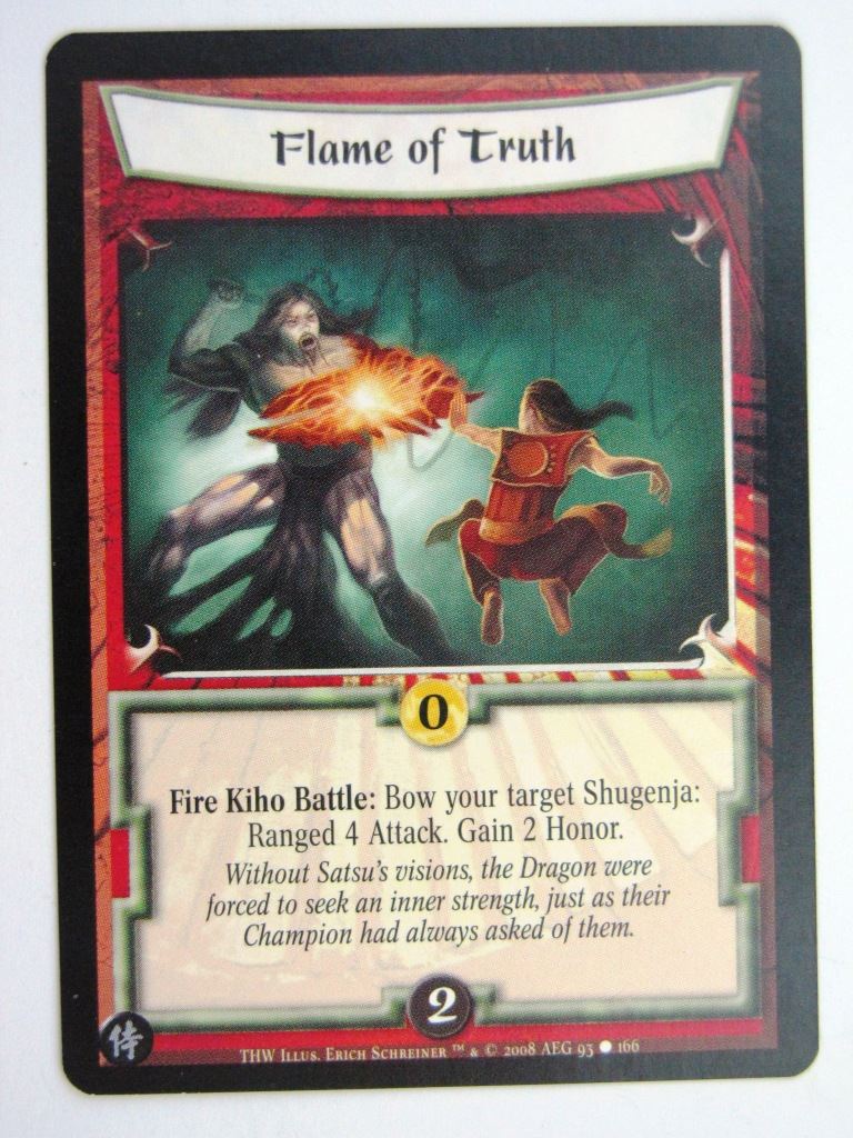 Vintage L5R Cards: FLAME OF TRUTH # 27G4