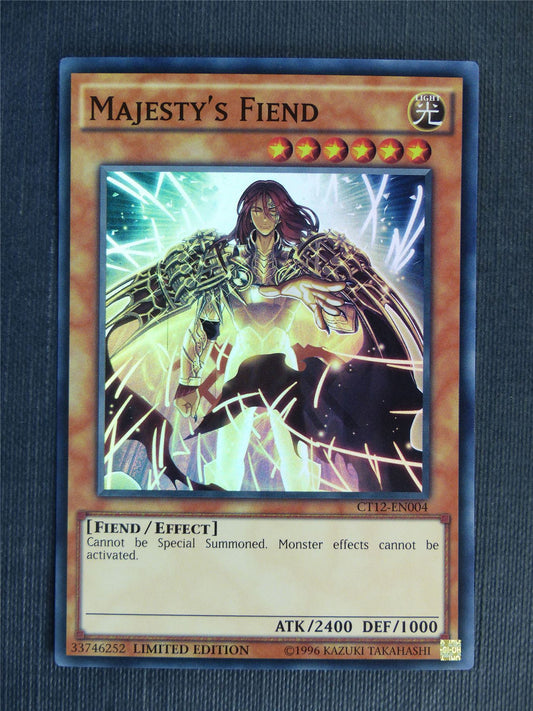 Majesty's Fiend CT12 Super Rare - limited ed - Yugioh Cards #159