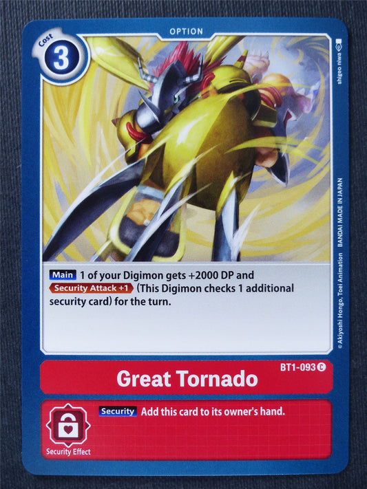 Great Tornado BT1-093 C - Digimon Cards #T7