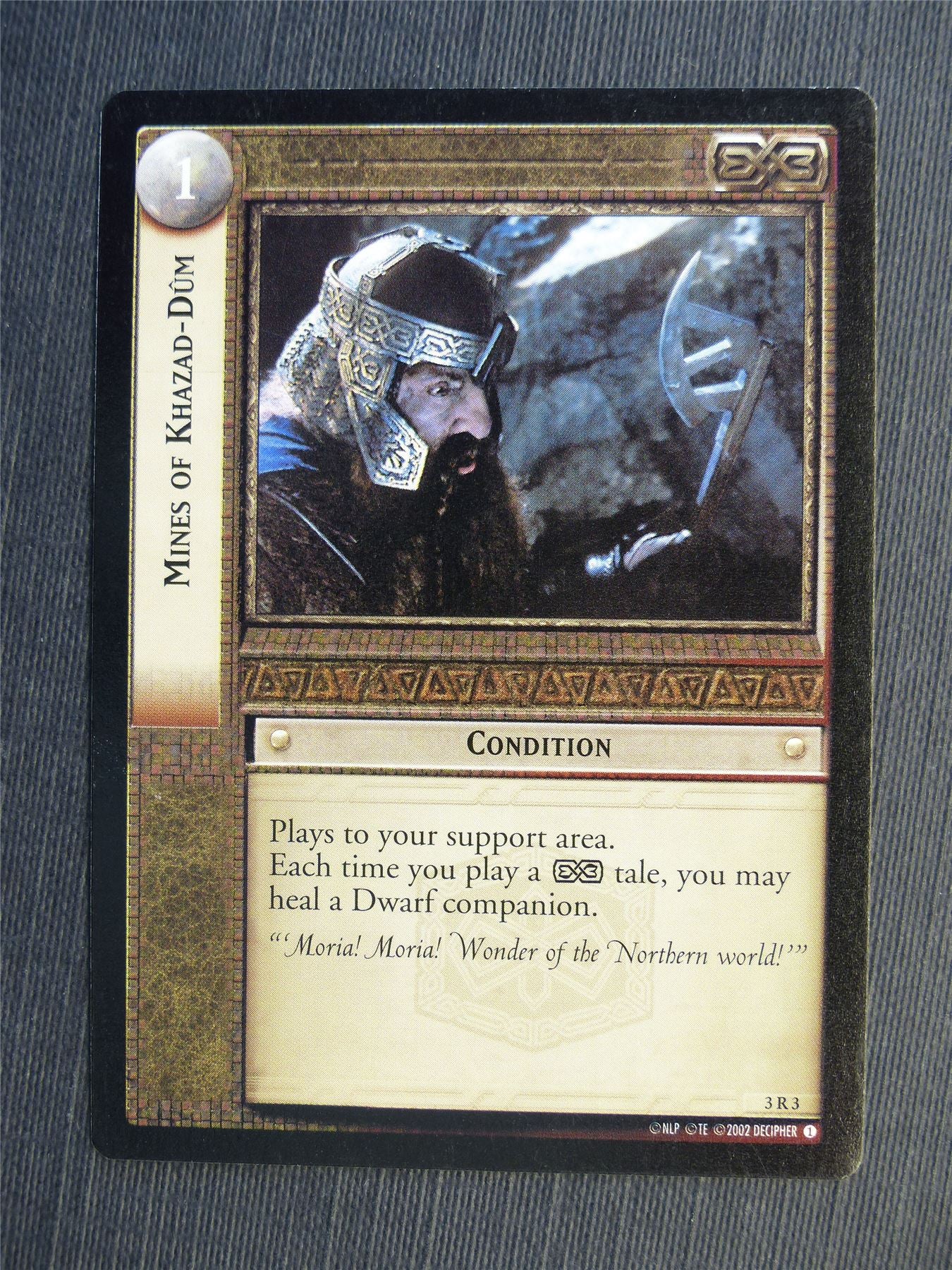 Mines of Khazad-Dum 3 R 3 - LotR Cards #67D