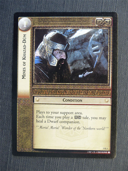 Mines of Khazad-Dum 3 R 3 - LotR Cards #67D