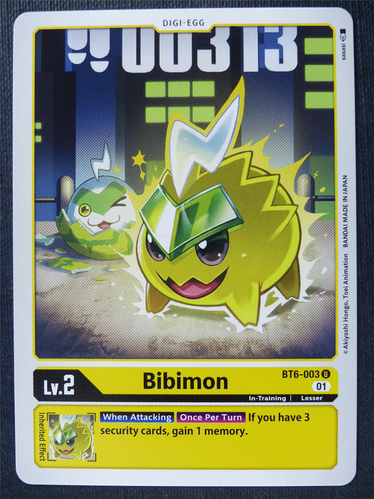 Bibimon BT6-003 U - Digimon Card #4JJ