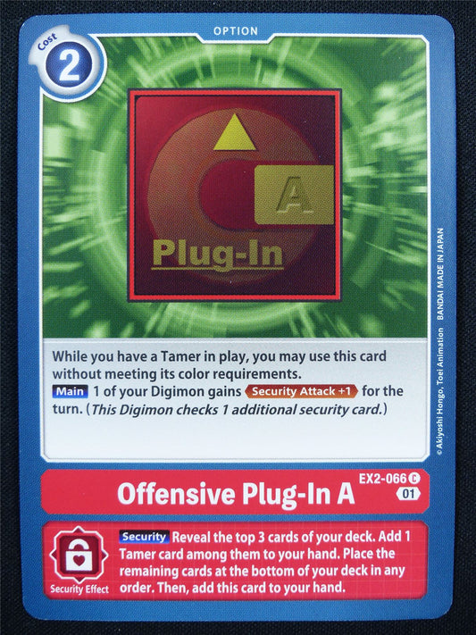 Offensive Plug-In A EX2-066 C - Digimon Card #195