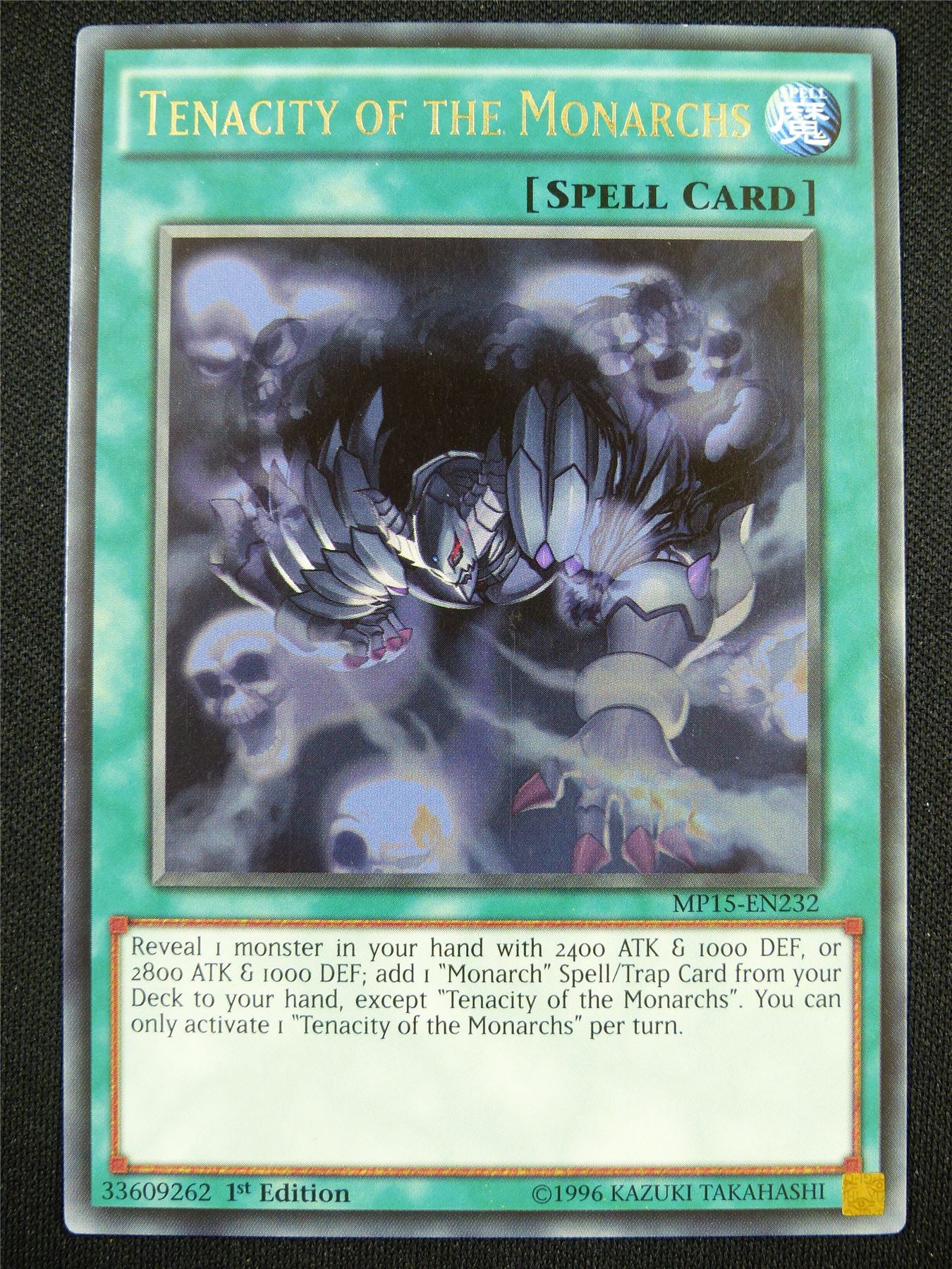 Tenacity of the Monarchs MP15 Rare - 1st ed Yugioh Card #SV