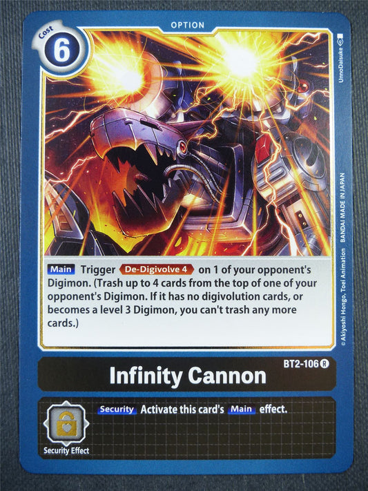 Infinity Cannon BT2-106 R - Digimon Card #9FY