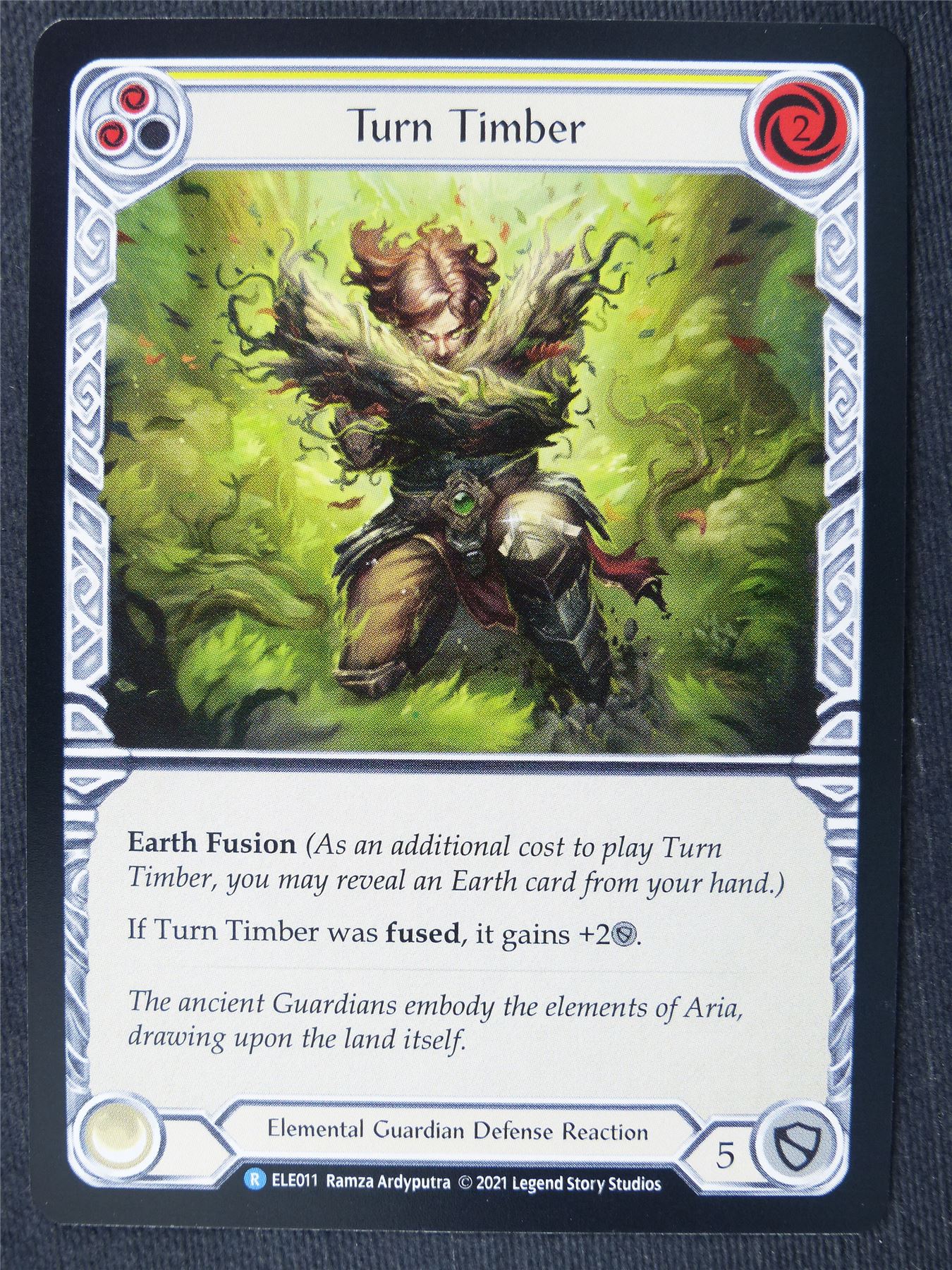 Turn Timber R Yellow - 1st Ed Tales of Aria - Flesh and Blood