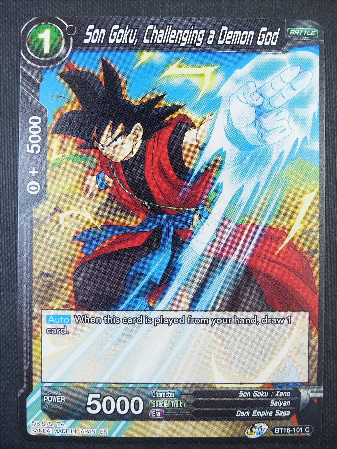 Son Goku Challening a Demon God - Dragon Ball Super Card #801