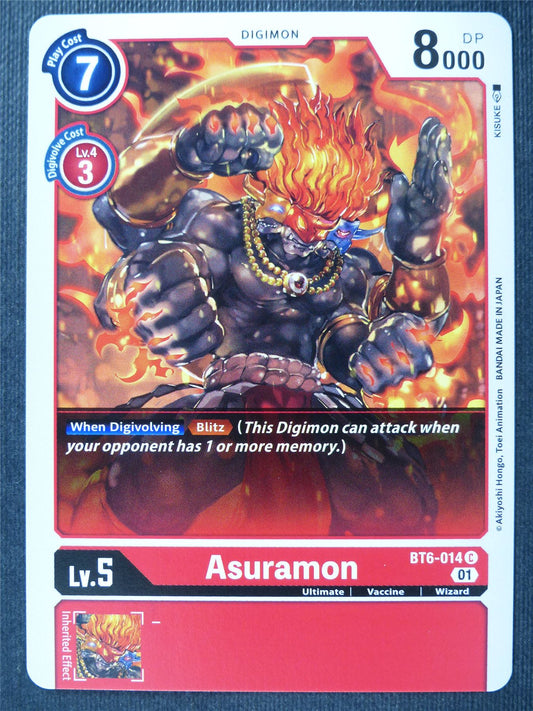 Asuramon BT6-014 C - Digimon Card #27U