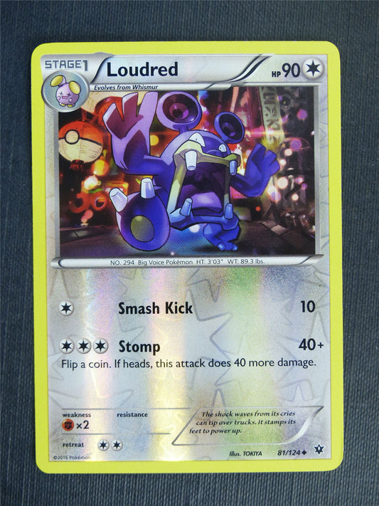 Loudred 81/124 Reverse Holo - Pokemon Cards #2C7