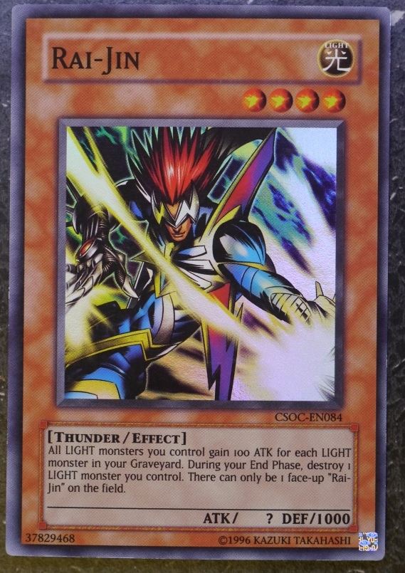 Yugioh Cards: RAI-JIN CSOC SUPER RARE # 3A13