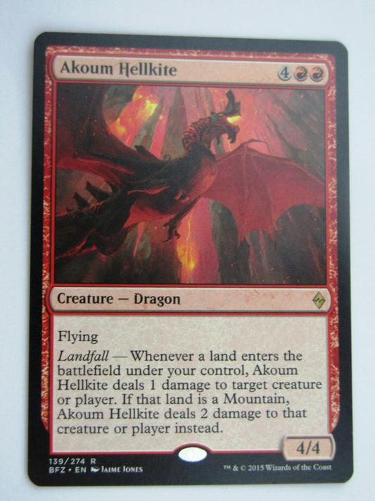 MTG Magic Cards: AKOUM HELLKITE # B62