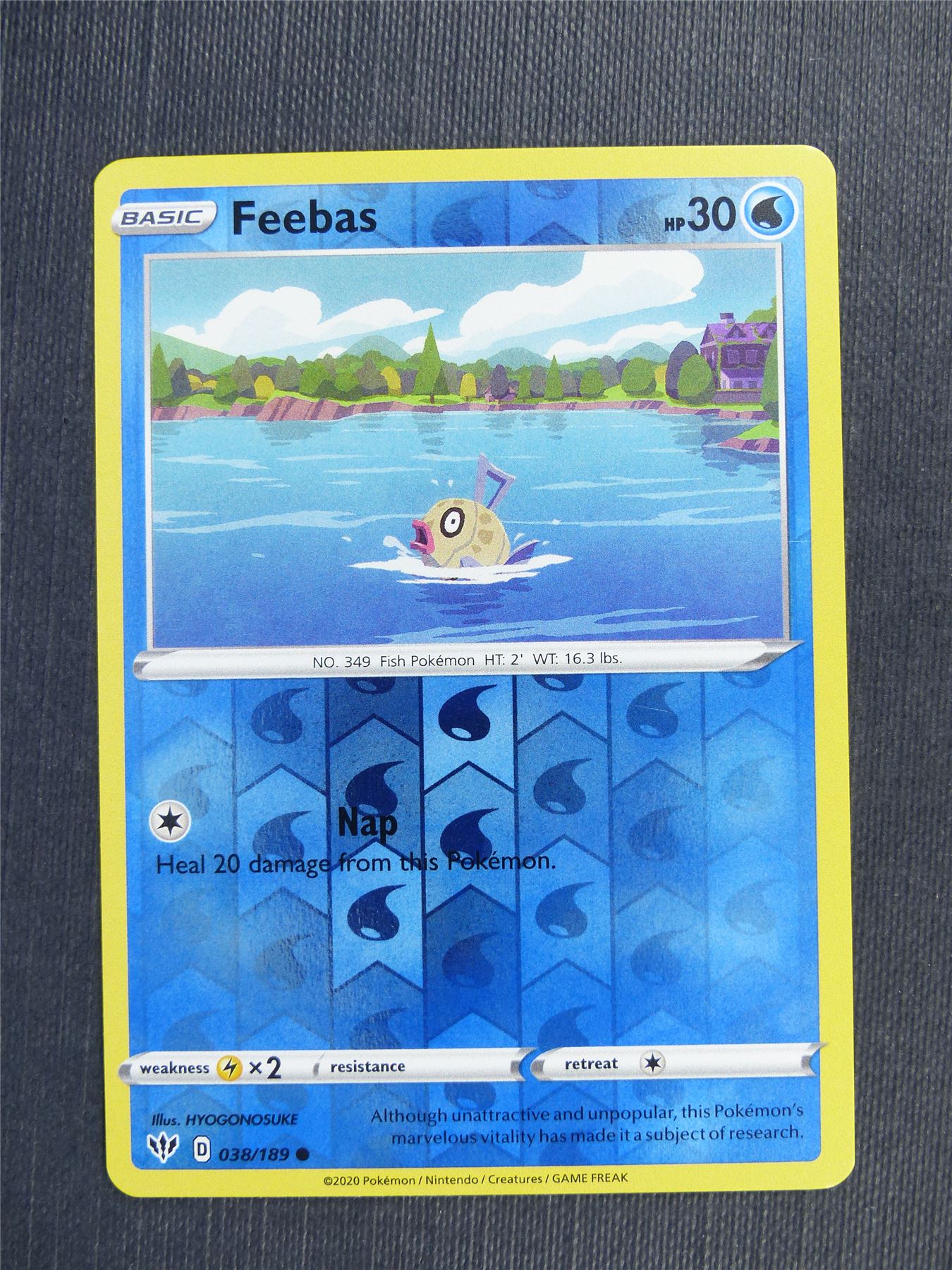 Feebas 038/189 Reverse Holo - DAA - Pokemon Card  #3CM