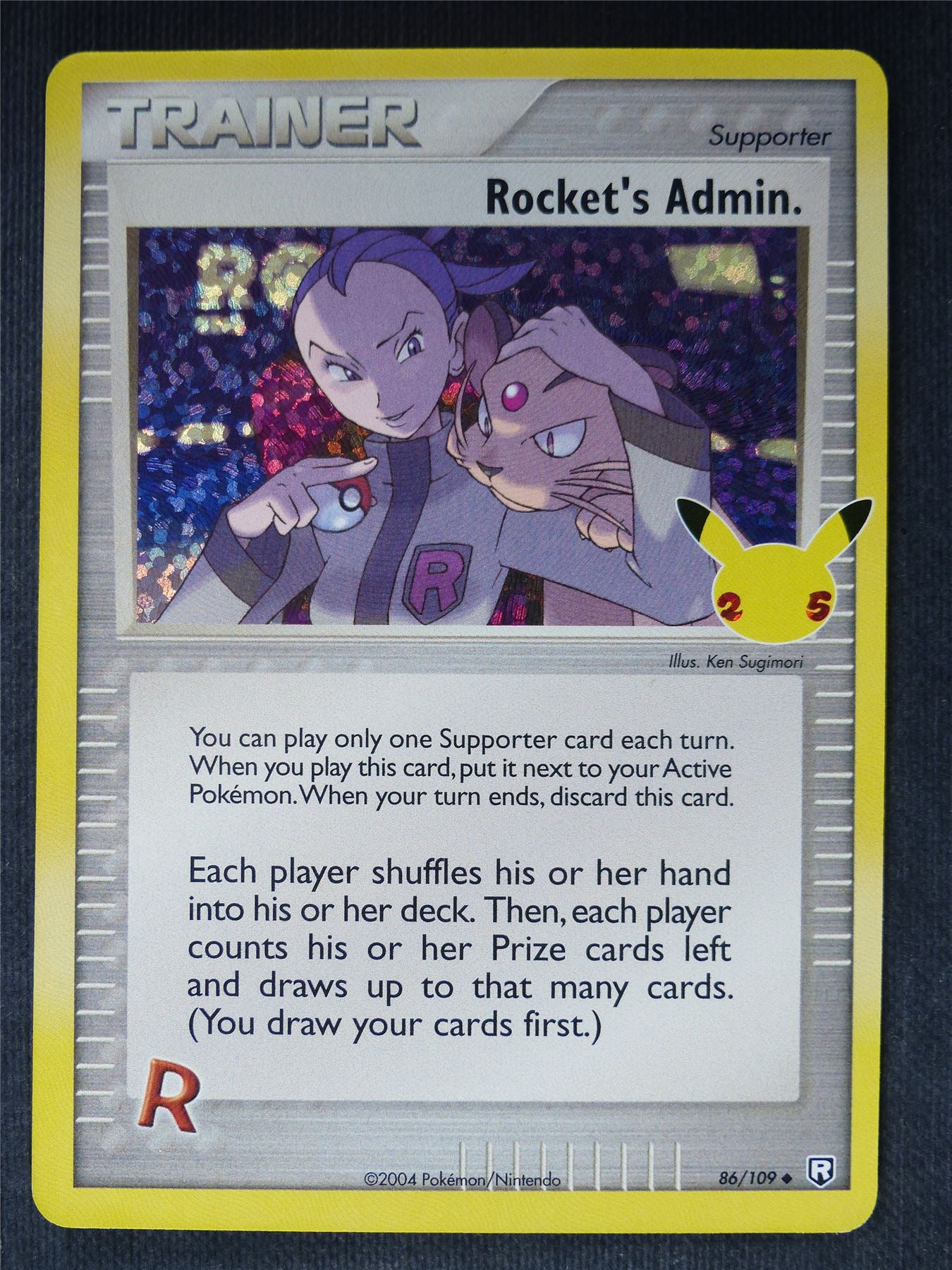 Rocket's Admin 86/109 Textured Holo - Pokemon Card #2J0