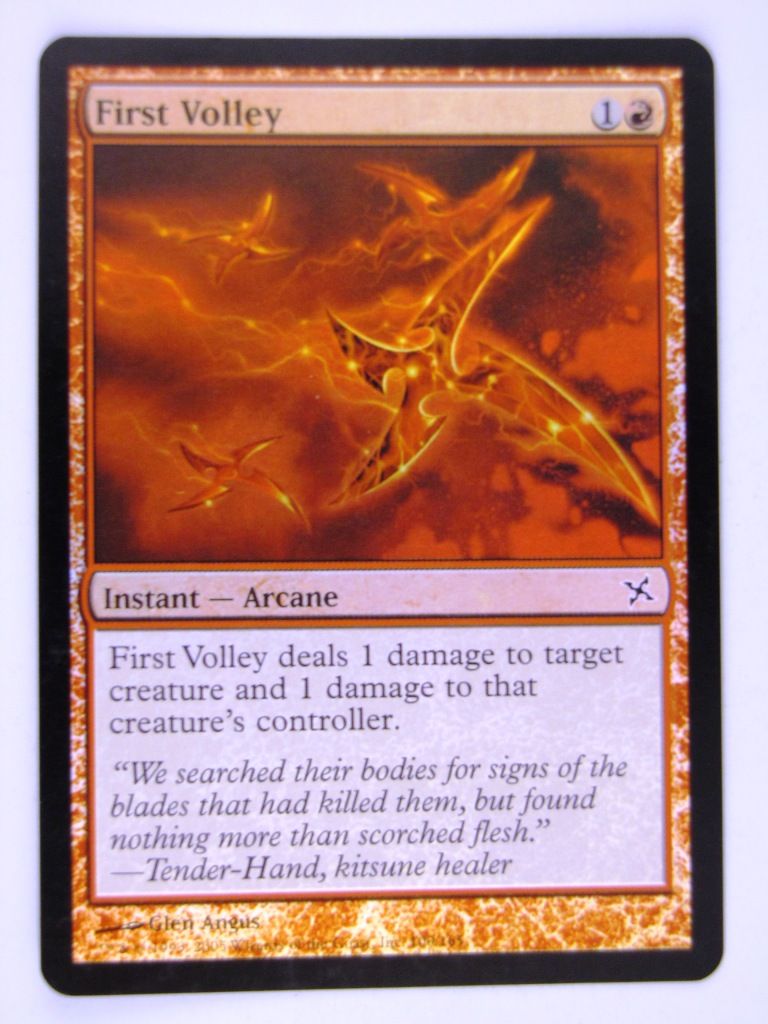 Mtg FOIL - FIRST VOLLEY - played