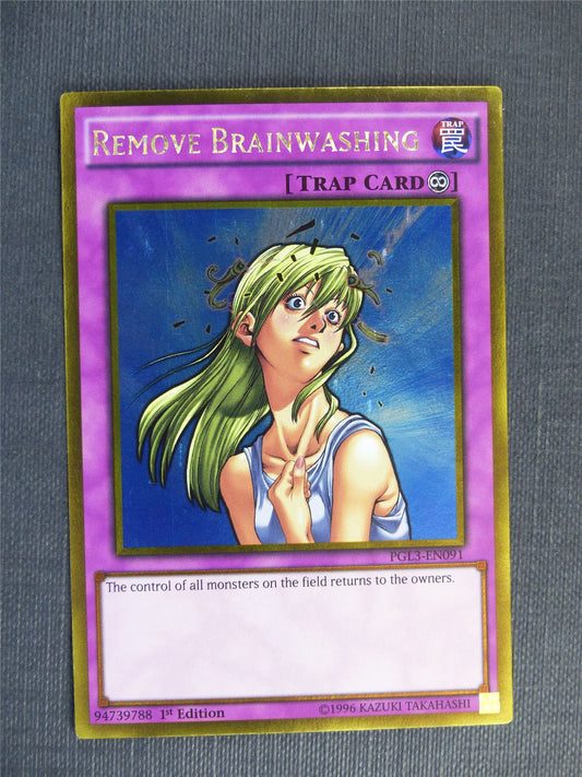 Remove Brainwashing PGL3 Gold Rare - 1st ed - Yugioh Cards #2QE