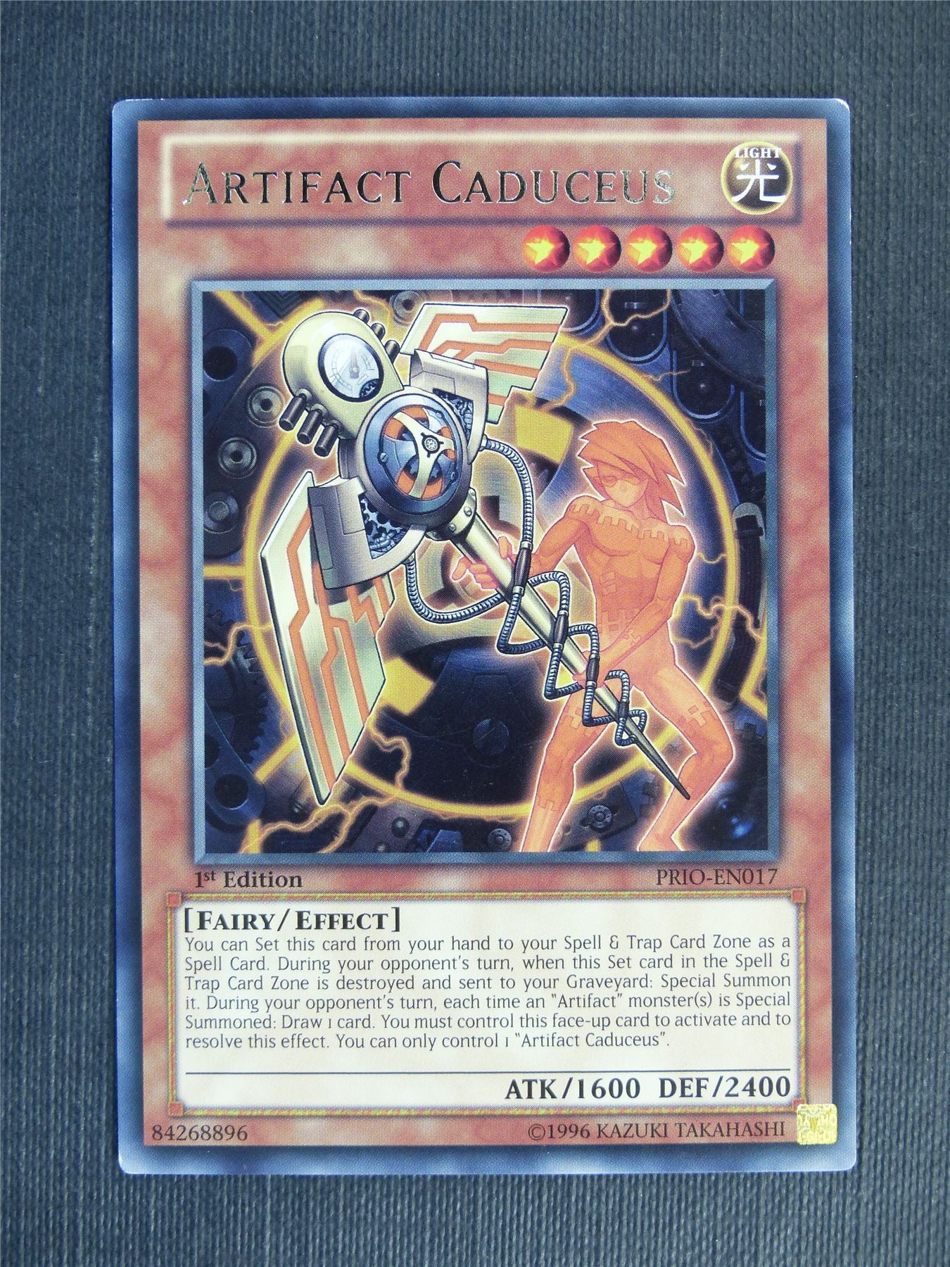 Artifact Caduceus PRIO Rare - 1st ed - Yugioh Cards #12W