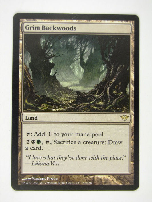 MTG played Cards: GRIM BACKWOODS # 13E31