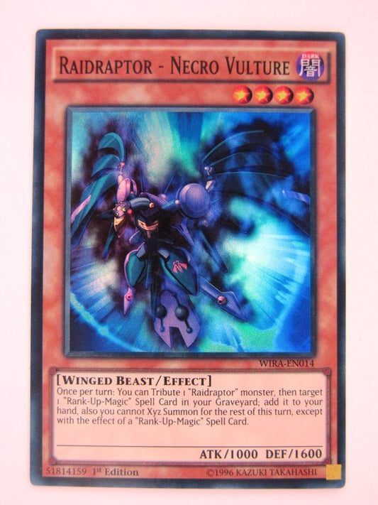 Yugioh Cards: RAIDRAPTOR - NECRO VULTURE WIRA SUPER RARE # 8H20