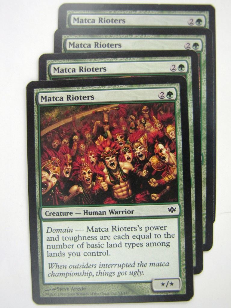 MTG Magic Cards: MATCA RIOTERS x4 # 8G60