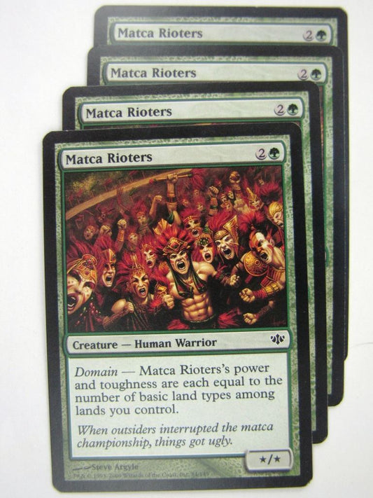 MTG Magic Cards: MATCA RIOTERS x4 # 8G60