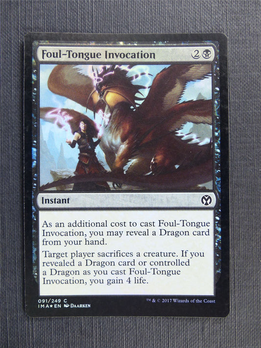 Foul-Tongue Invocation Foil - Mtg Magic Cards #3E3
