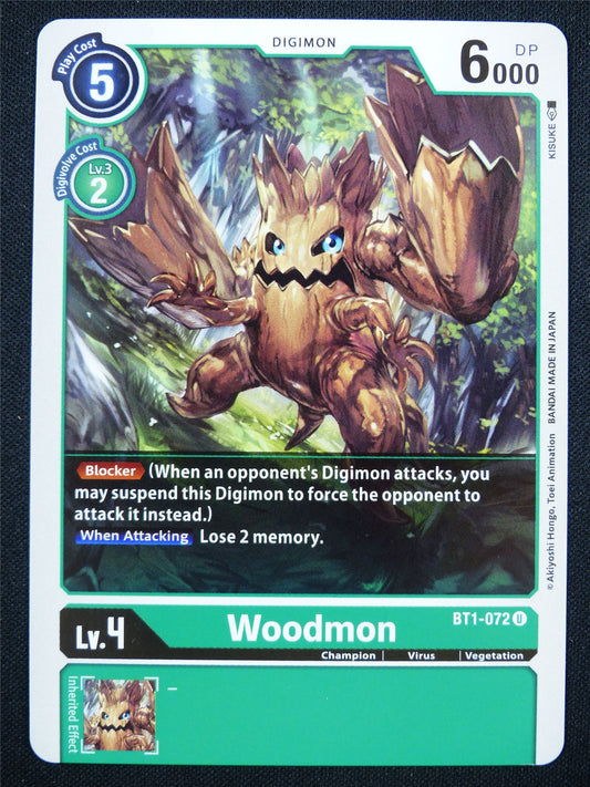 Woodmon BT1-072 U - Digimon Card #17M