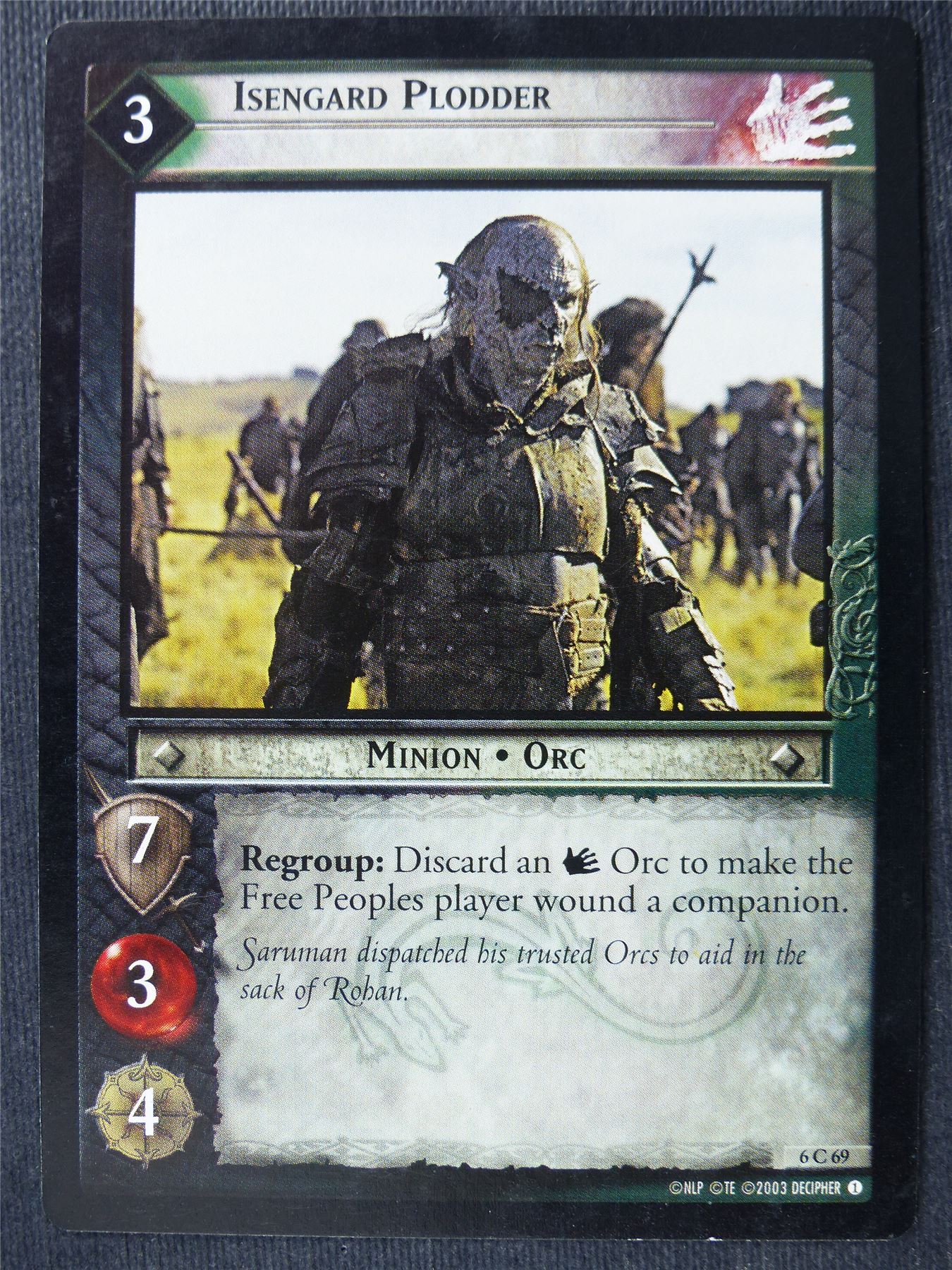 Isengard Plodder 6 C 69 - LotR Card #4AX