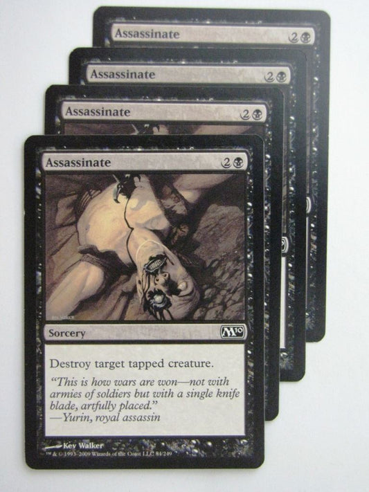 MTG Magic Cards: ASSASSINATE x4 # 23C100