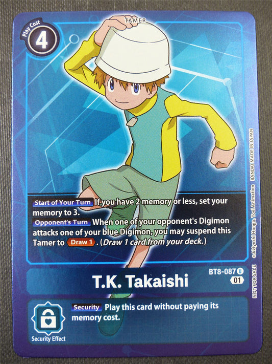 T.K. Takaishi BT8 Foil alt art - Digimon Card #5FP