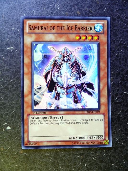 Yugioh Cards:SAMURAI OF THE ICE BARRIER HA03 SUPER RARE # H58