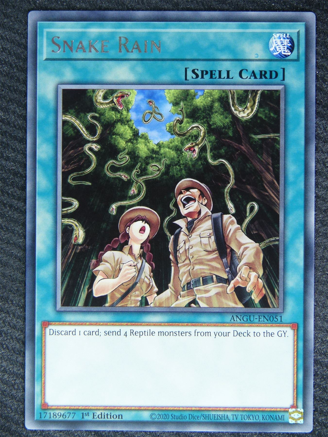 Snake Rain ANGU Rare - 1st ed - Yugioh Card #7ZK