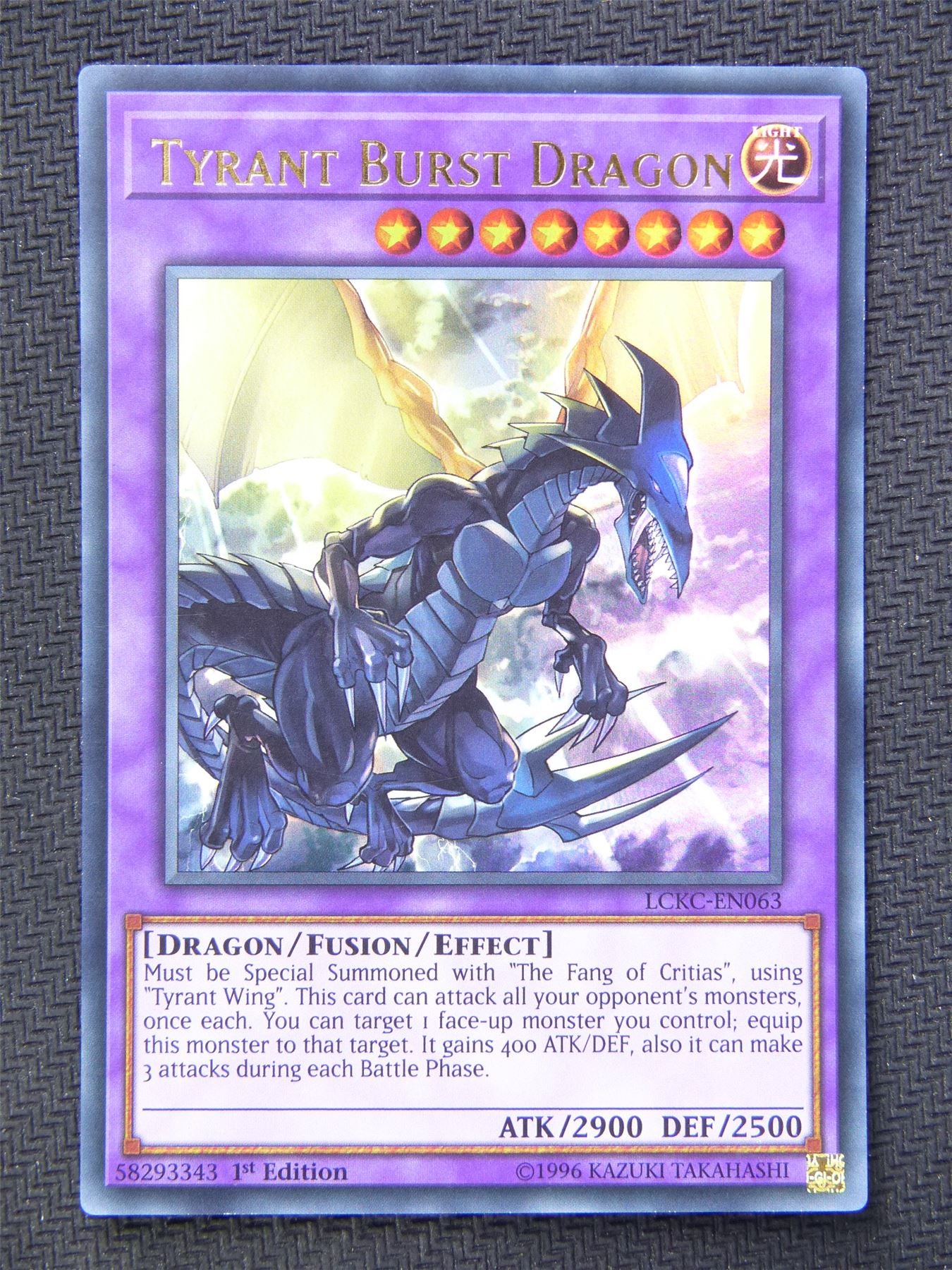 Tyrant Burst Dragon LCKC - Ultra Rare - Yugioh Card #5JJ