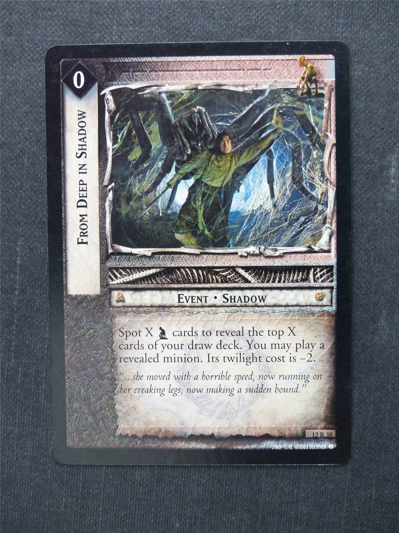 From Deep In Shadow 12 R 38 - LotR Cards #40