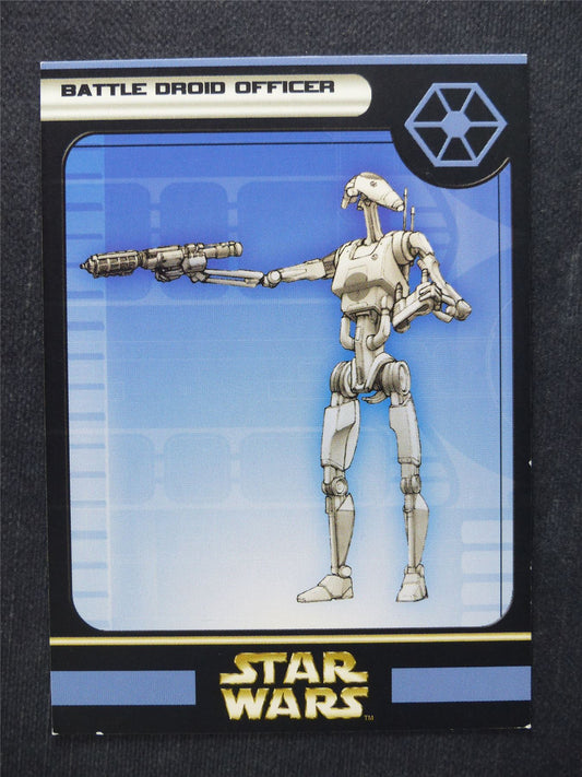 Battle Droid Officer 31/60 - Star Wars Miniatures Spare Cards #8D