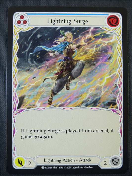 Lightning Surge - Blue - Tales of Aria 1st ed - Flesh and Blood Card #644