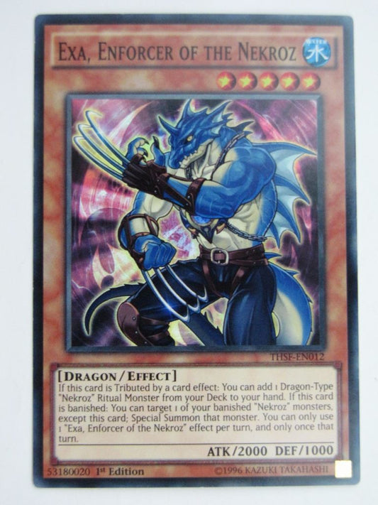 Yugioh Played Cards:EXA, ENFORCER OF THE NEKROZ THSF SUPER RARE # 29G61