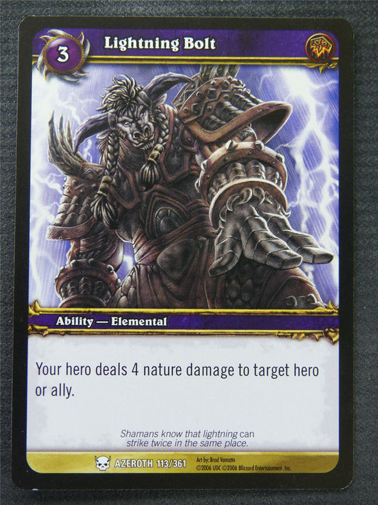 Lightning Bolt - Common - World Of Warcraft #1GD