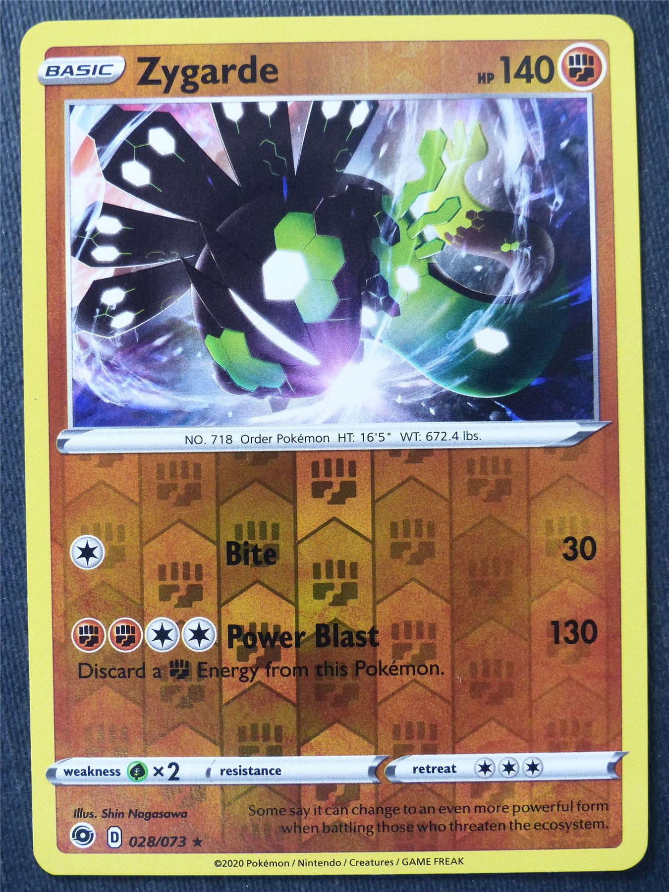 Zygarde 028/073 Reverse Holo - Pokemon Cards #90