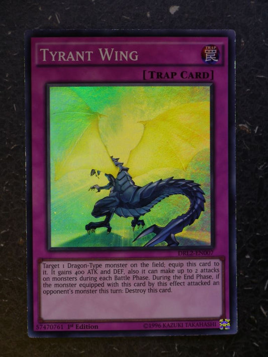 Yugioh Card: TYRANT WING DRL2 SUPER RARE # 9D16