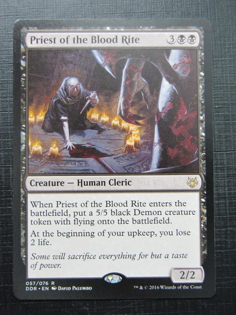 MTG Magic Cards: PRIEST OF THE BLOOD RITE # 17E44