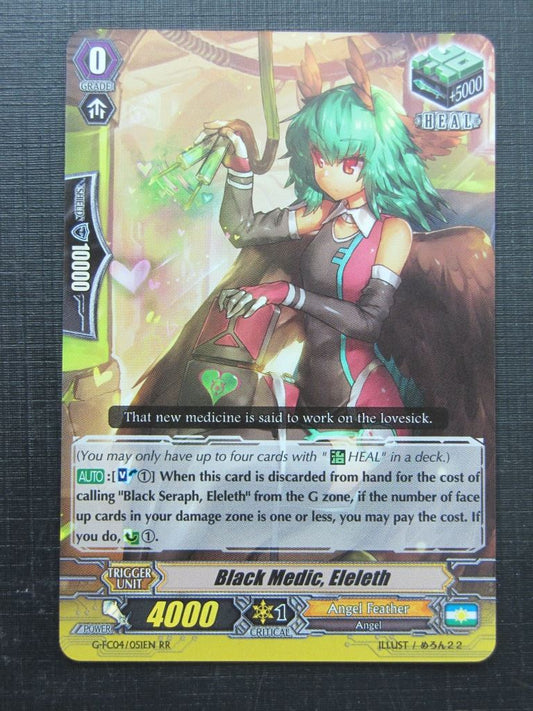 Vanguard Cards: BLACK MEDIC ELELETH G-FC04 RR # 1H88