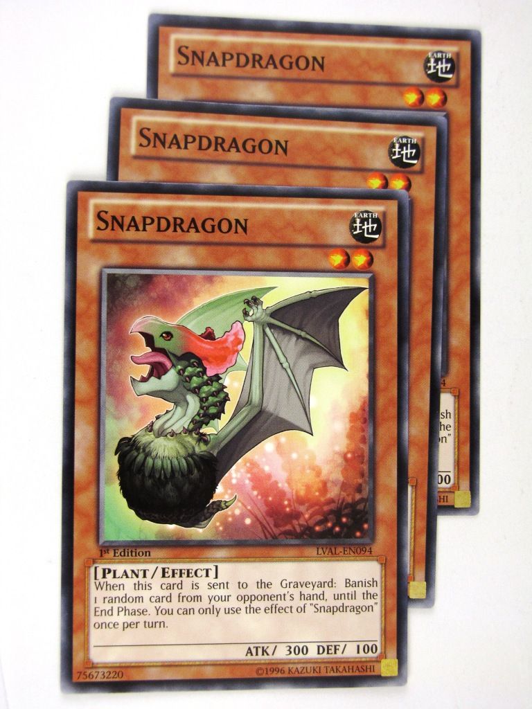 Yugioh Cards: SNAPDRAGON x3: LVAL