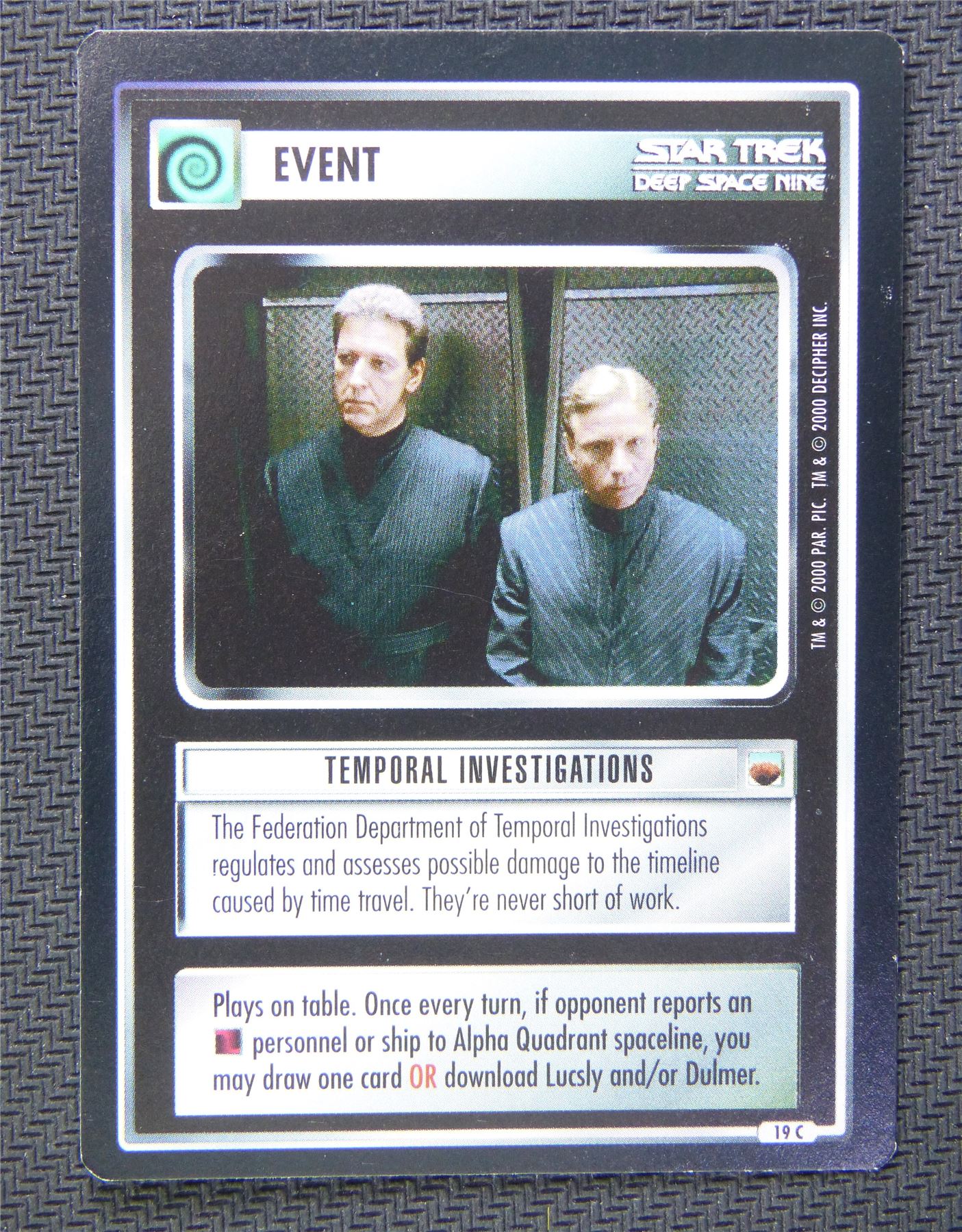 Event Temporal Investigations - Star Trek CCG Deep Space Nine #55E