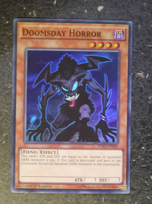 YuGiOh Cards: DOOMSDAY HORROR DESO SUPER RARE # G69