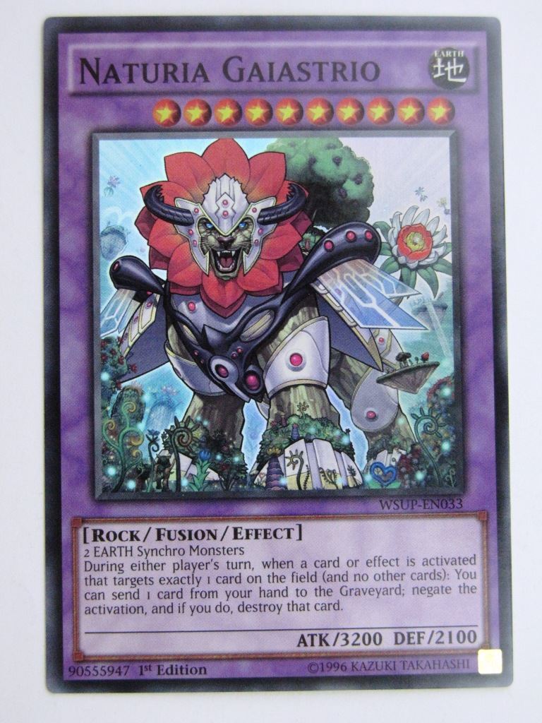 Yugioh Cards: NATURIA GAIASTRIO WSUP SUPER RARE # 25E71