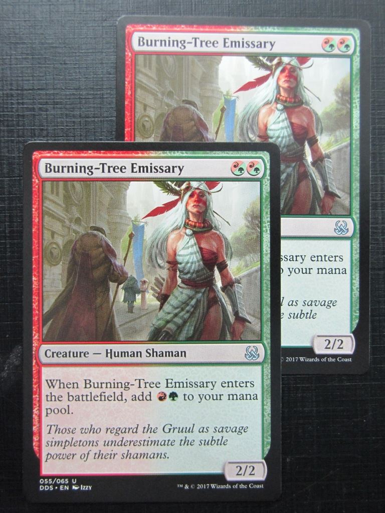 MTG Magic Cards: BURNING-TREE EMISSARY duel deck x2 # 29H35