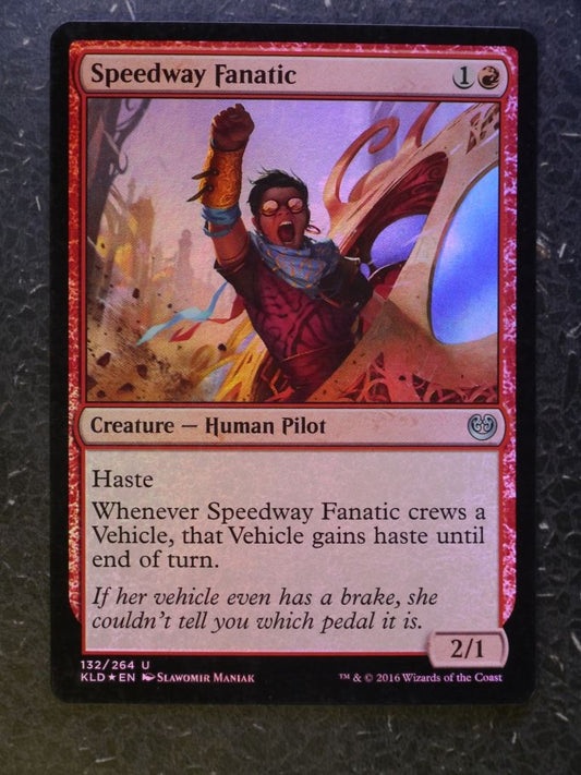 MTG Magic Cards : SPEEDWAY FANATIC FOIL # 8D57