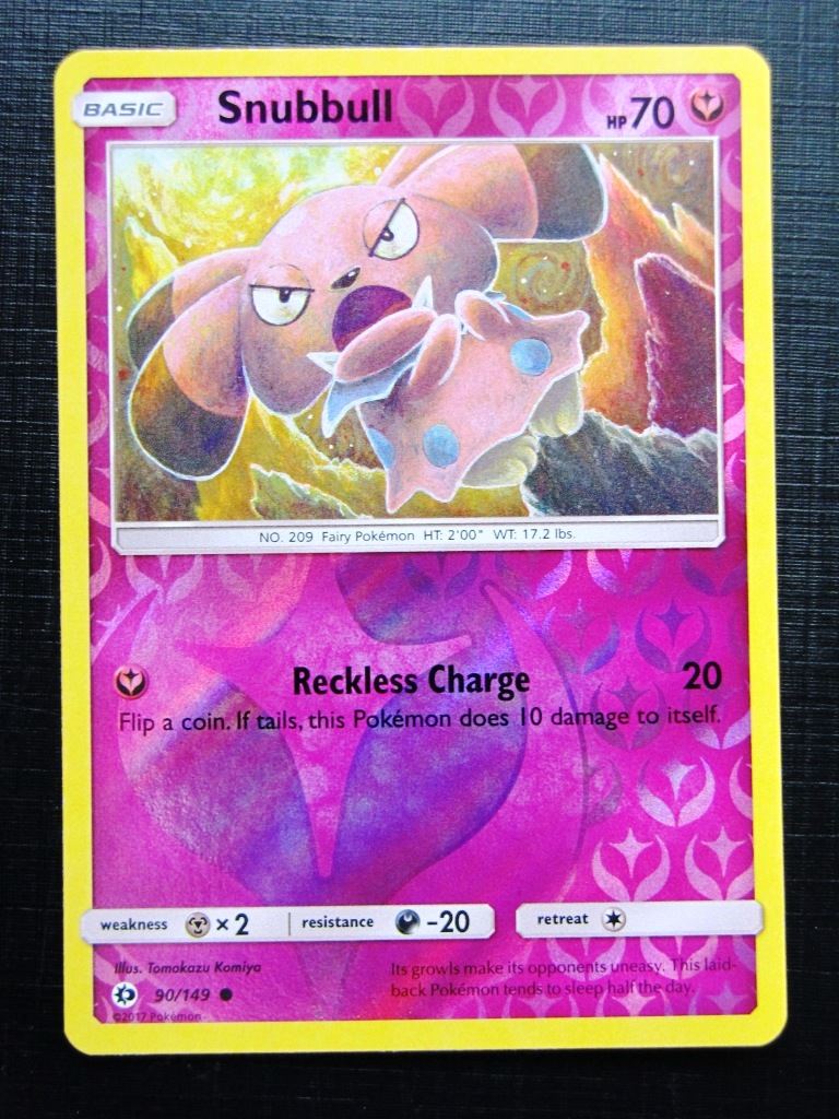 Pokemon Cards: SNUBBULL 90/149 REVERSE HOLO # 25A62