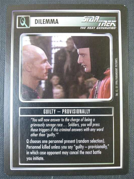 Guilty - Provisionally - NG - Star Trek Card #679