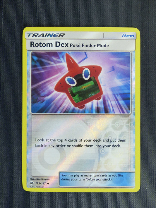 Rotom Dex 122/147 Reverse Holo - Pokemon Cards #1J9